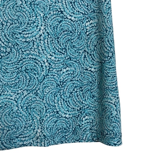 Michael Michael Kors Cold Shoulder Ruffled Halter Turquoise White Top XS - Picture 11 of 16